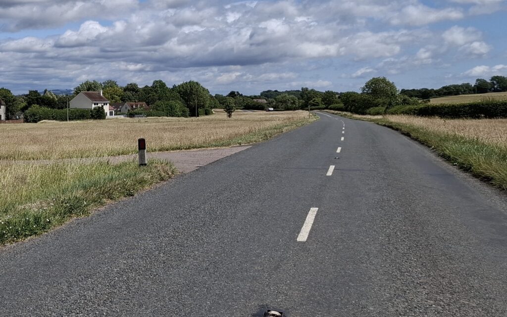 Photograph of the main road in Corse Lawn